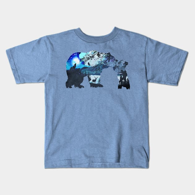 Walk with me daddy Kids T-Shirt by jemae